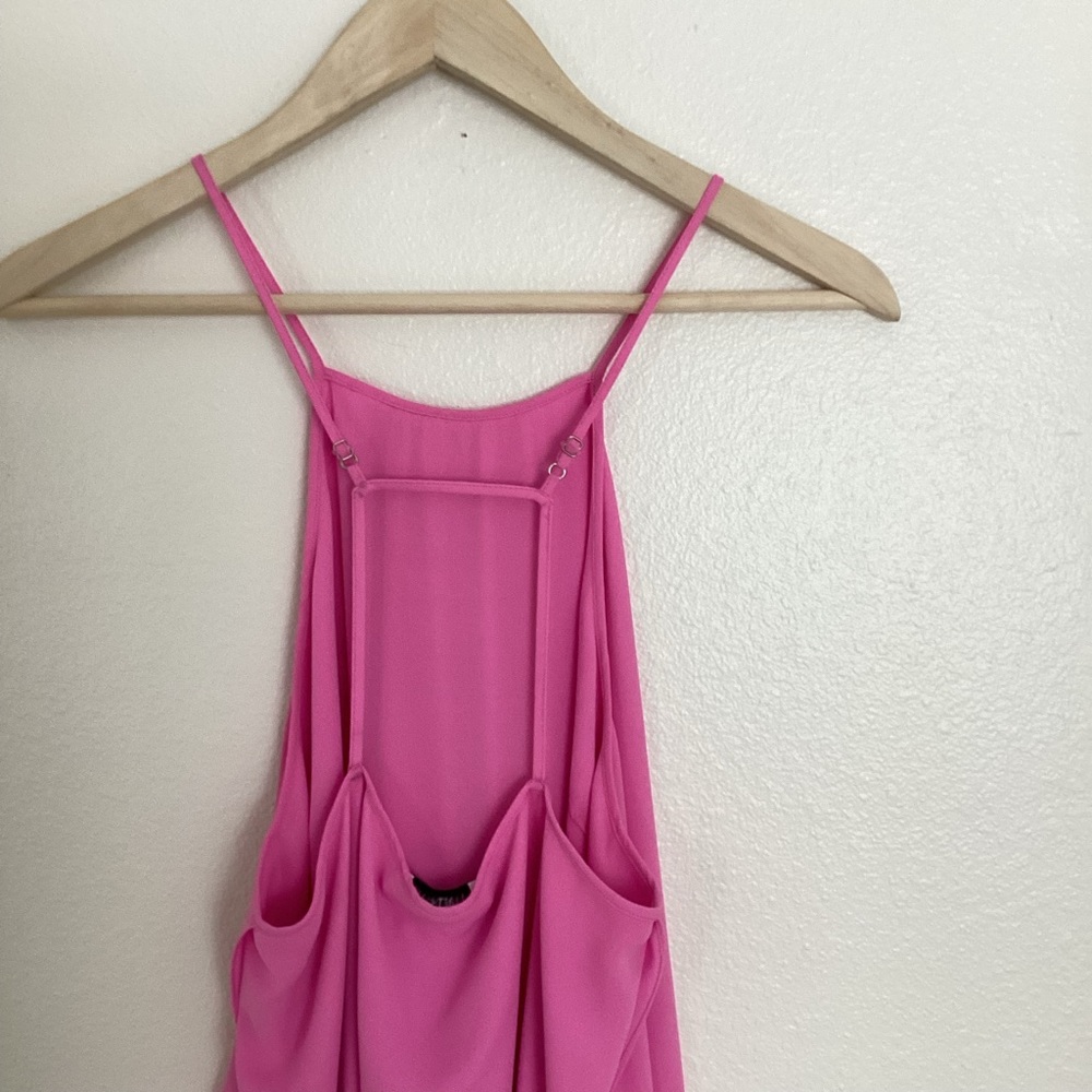 Elizabeth & James Pink Sleeveless Flowy Dress Size Medium Feminine Summer Preppy - Picture 5 of 8